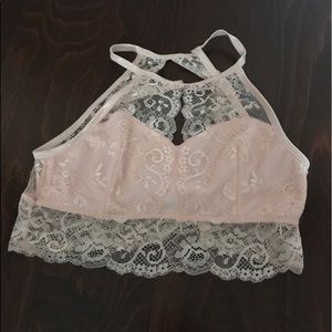 NWT - Chance light pink Lace Bralette Size M